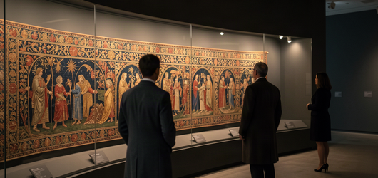 La tapisserie de Bayeux accessible aux riches clients d’un hôtel de luxe