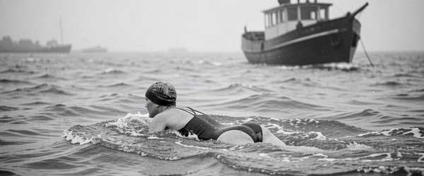 Gertrude Ederle, première femme à traverser la Manche à la nage
