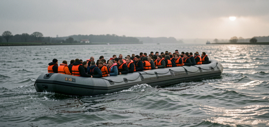230 migrants traversent la Manche sur un méga-canot, un record