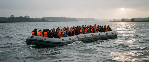 230 migrants traversent la Manche sur un méga-canot, un record