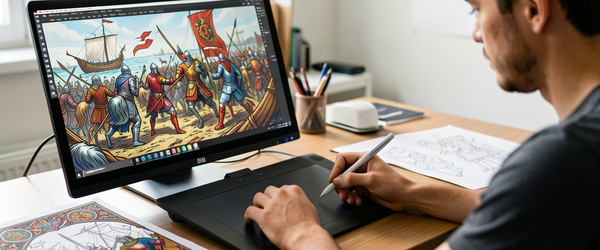 Une cartooniste réinvente la tapisserie de Bayeux à l’ère numérique