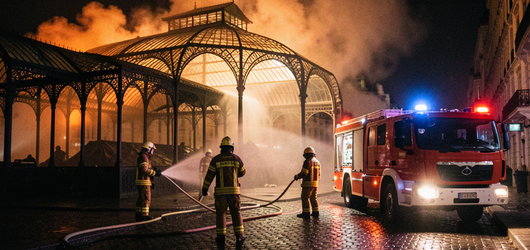 Incendie ravage le plus vieux marché couvert de Paris, Les Enfants Rouges
