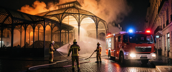 Incendie ravage le plus vieux marché couvert de Paris, Les Enfants Rouges